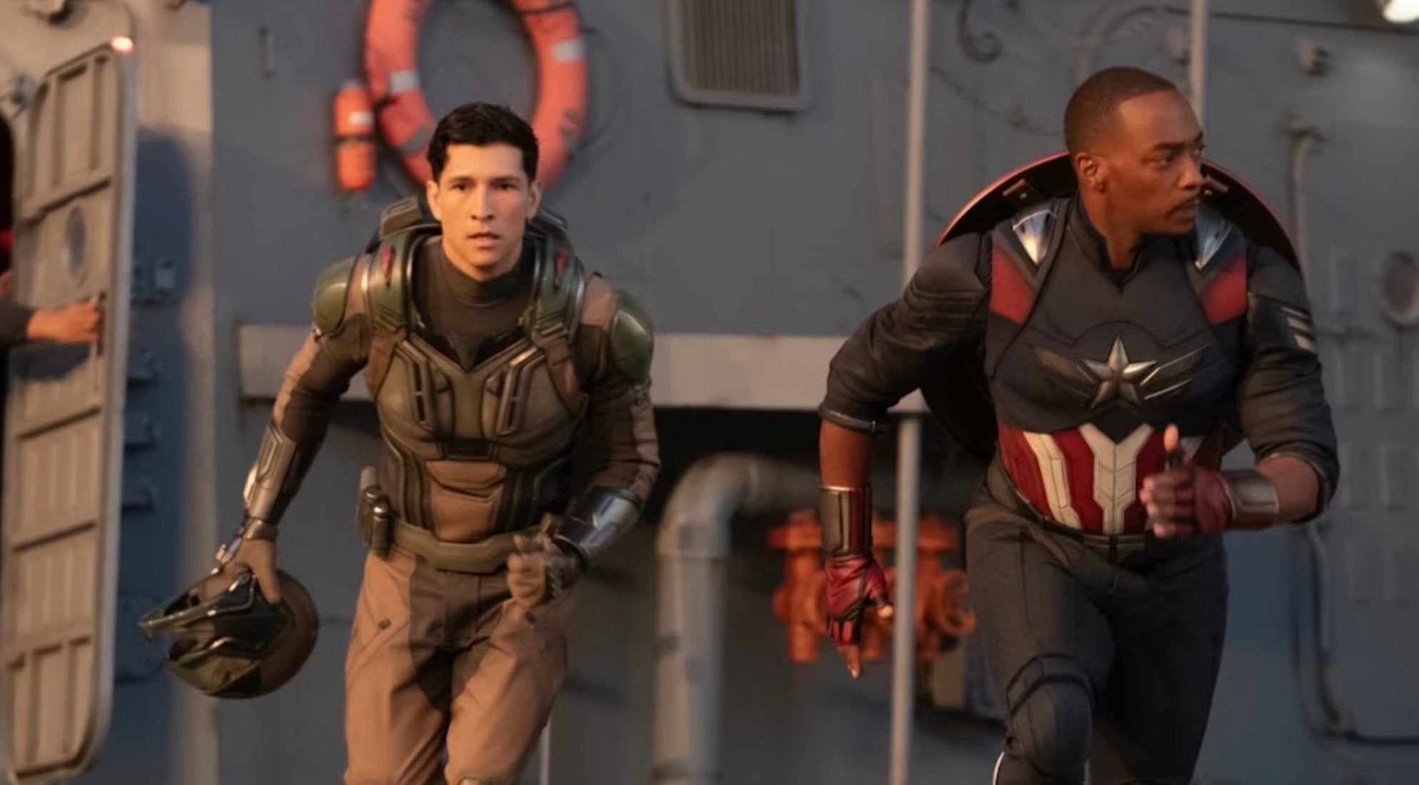 Joaquin Torres (left) and Sam Wilson (right) prepare for the fight